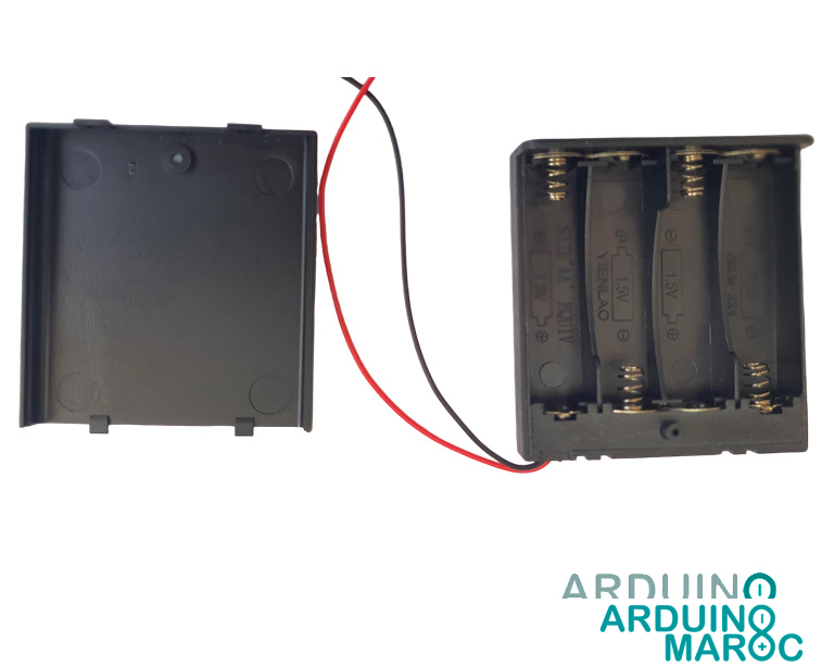 Porte piles 4 x AA Batterie