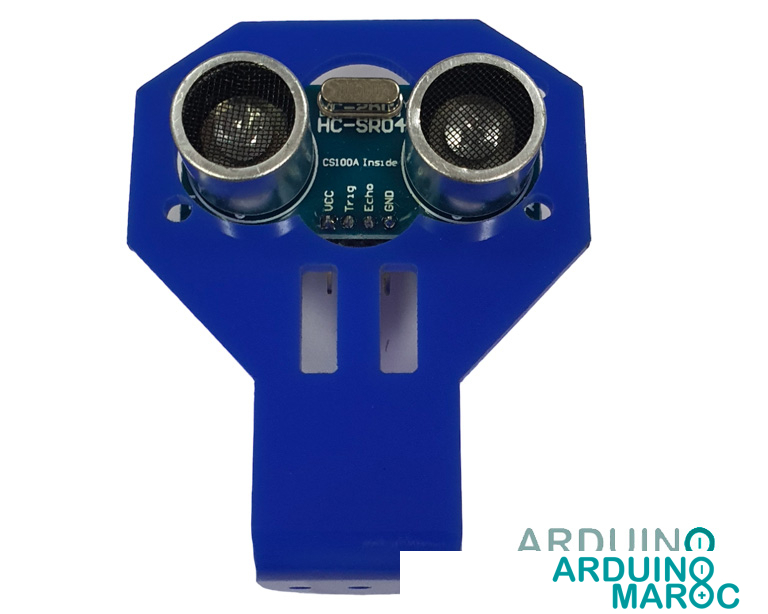 Support en plastique pour Capteur Ultrason HC-SR04 - un support de haute qualité conçu pour maintenir en place et protéger votre capteur HC-SR04 lors de vos projets de mesure de distance.