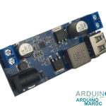 Image du module d'alimentation DC-DC XY-3606 pour convertir une tension d'entrée de 24/12V en une tension de sortie de 5V à 5A avec un boîtier en aluminium solide.