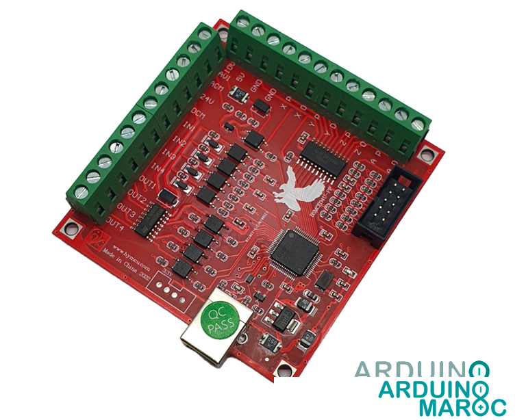 Contrôleur de mouvement CNC USB MACH3 100Khz pour moteurs pas à pas et servocommandes.