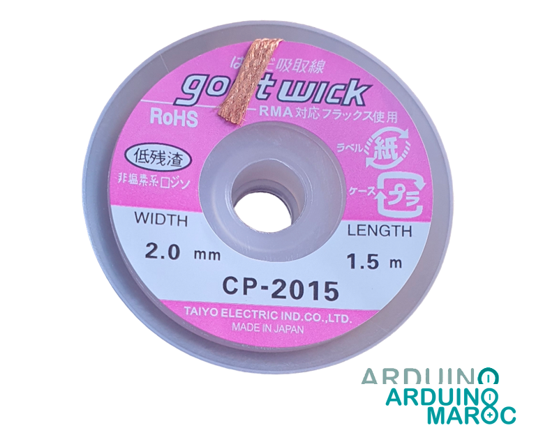 Bobine de tresse à dessouder pour la réparation électronique