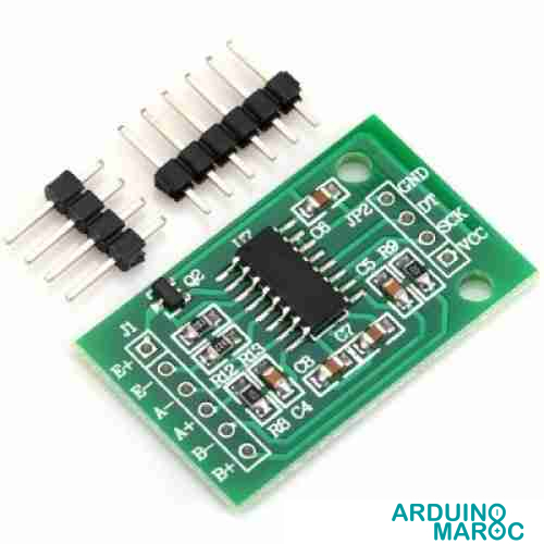 Convertisseur-analogique-HX711-pour-Capteur-de-pesage-maroc.jpg HX711 Module convertisseur analogique numérique 24 bits – Image 1