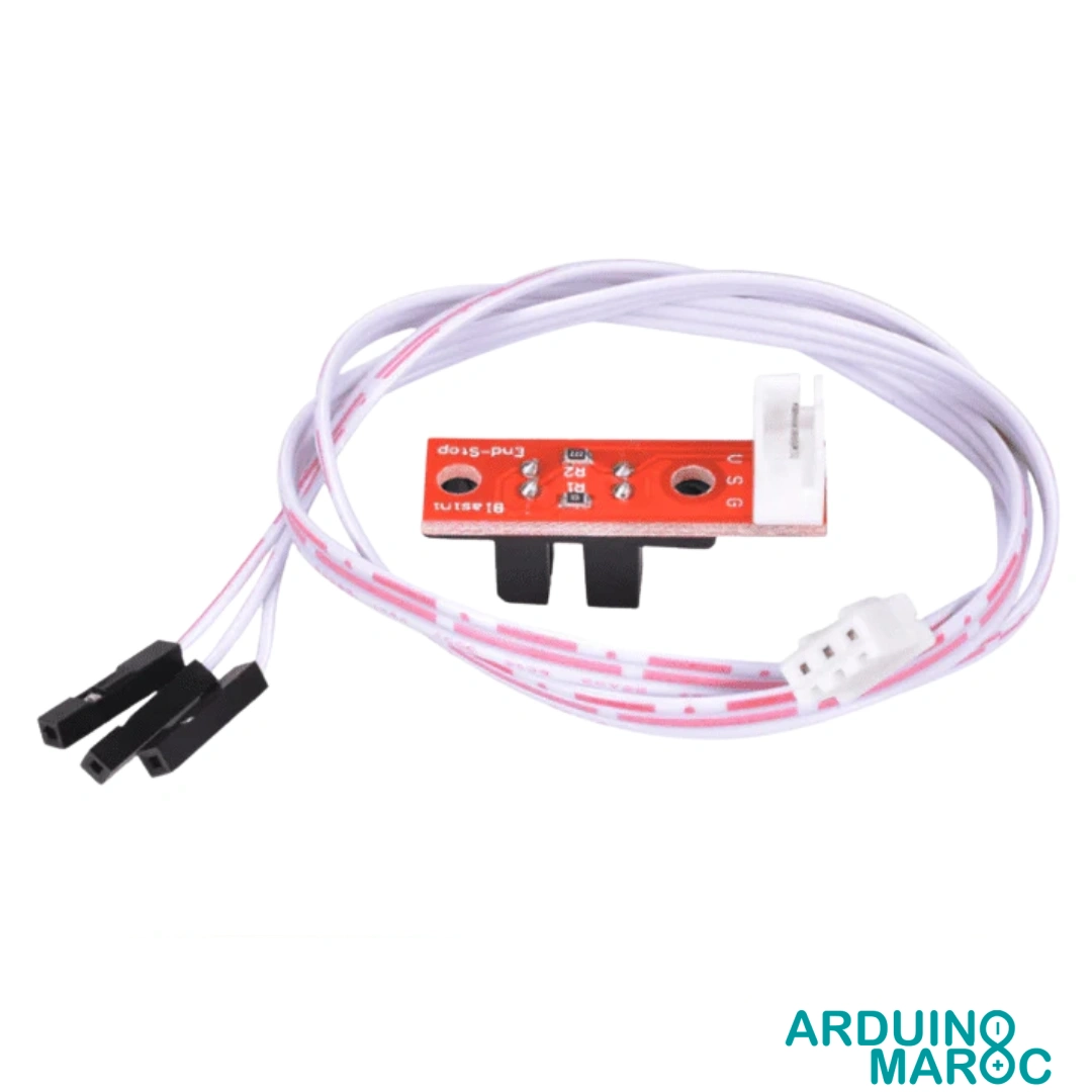 Fin-de-course-optique-avec-cable.webp Capteur fin de course optique câble 50cm imprimante 3D CNC – Image 1