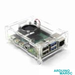 Raspberry Pi 4 boîtier acrylique avec ventilateur