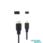 Micro HDMI vers HDMI Câble 1,5m pour Raspberry Pi 4