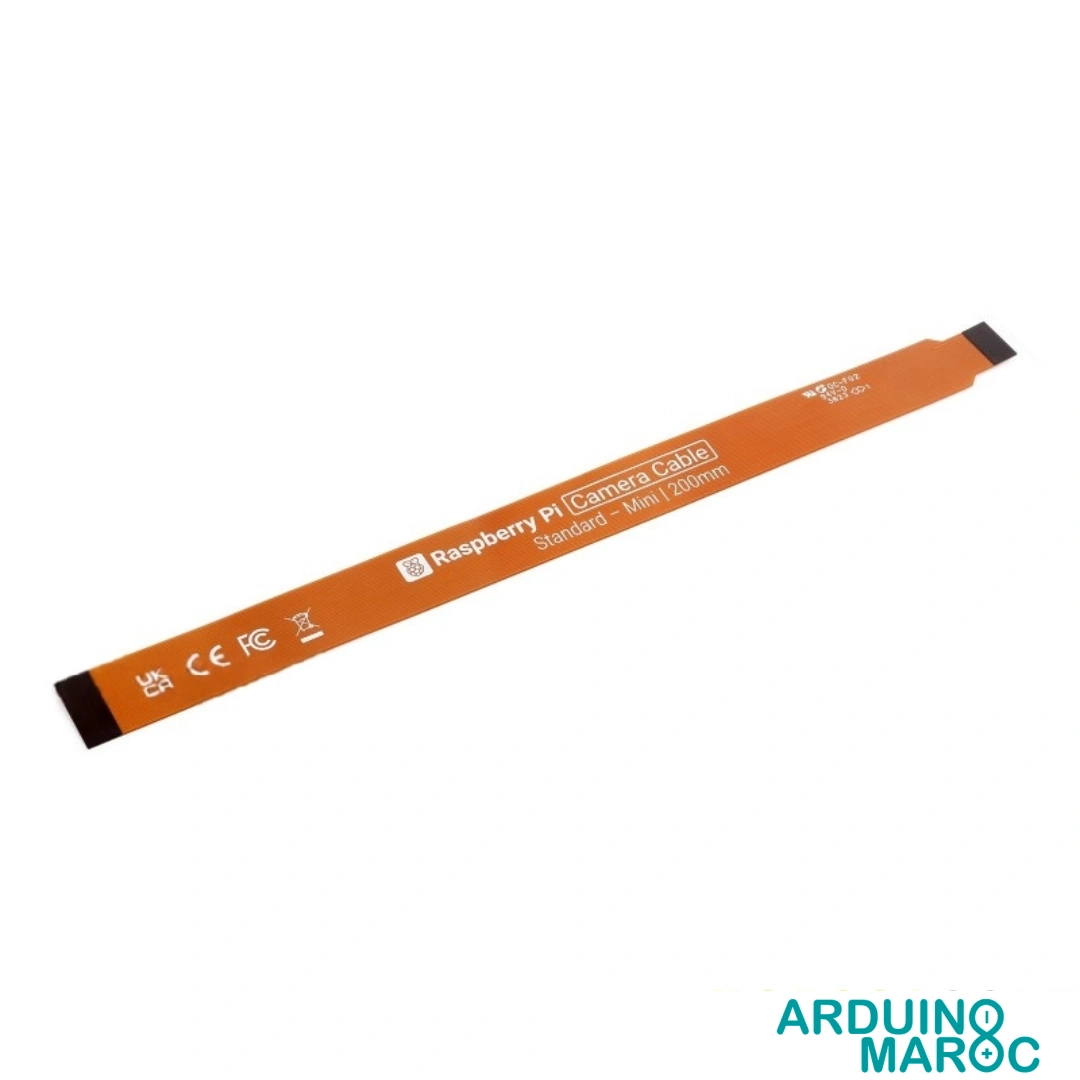 Nappe-de-camera-FPC-pour-Raspberry-Pi-5-200-mm-1.webp Nappe caméra FPC Raspberry Pi 5 200mm 22 à 15 broches – Image 1