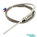 PT100 sonde température câble 1,5 m 1/4" acier inoxydable