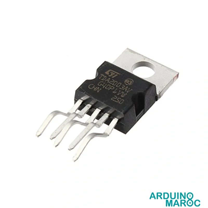 TDA2003A Amplificatore Audio 10W – TO220, 5 Pin, Montaggio PCB, Nuovo
